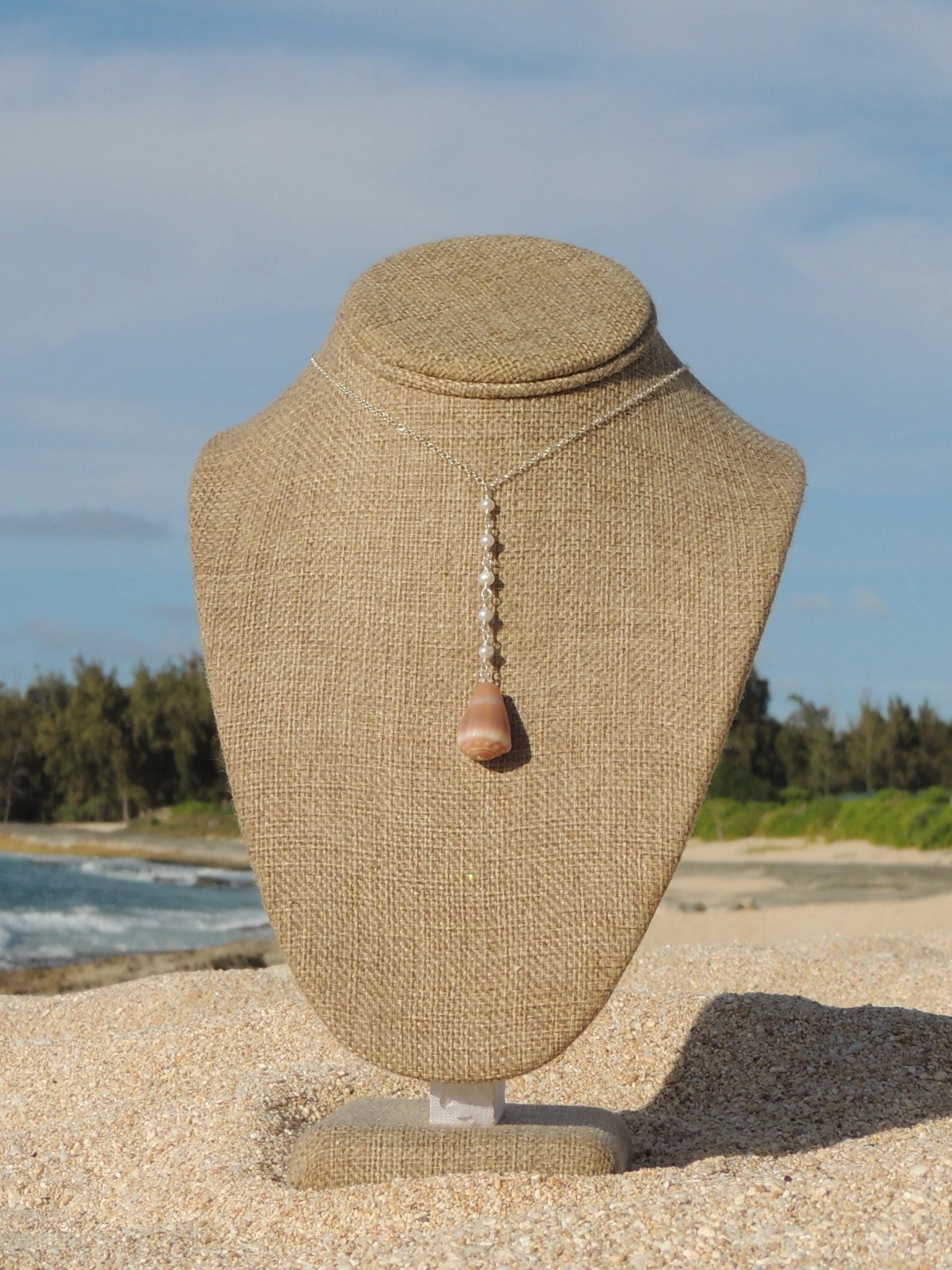 Cone Shell Lariat Necklace
