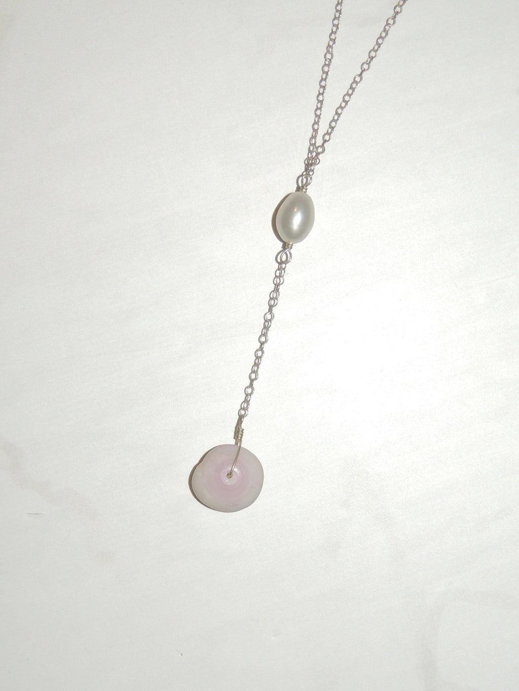 Puka Shell Lariat Necklace