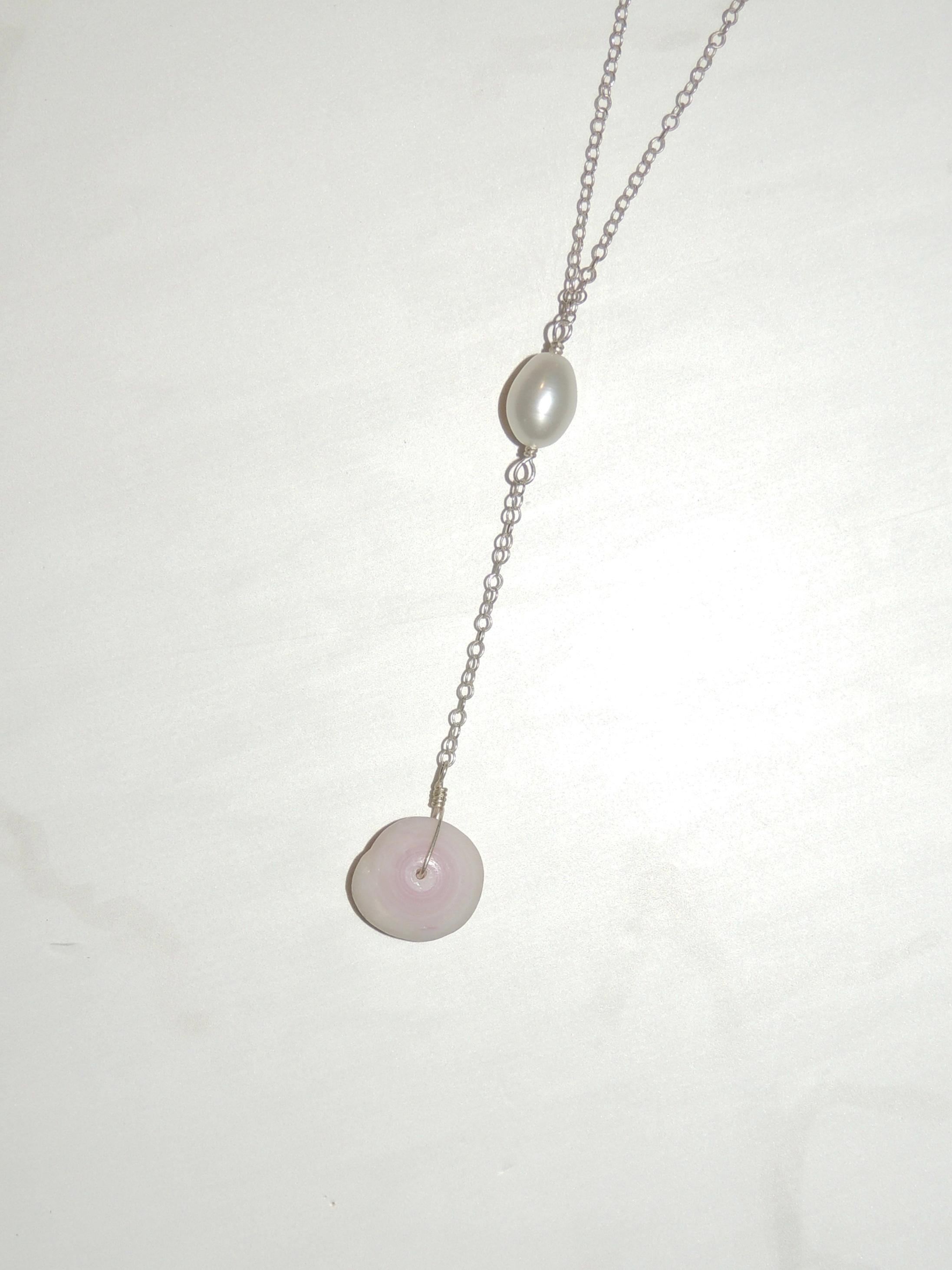 Puka Shell Lariat Necklace