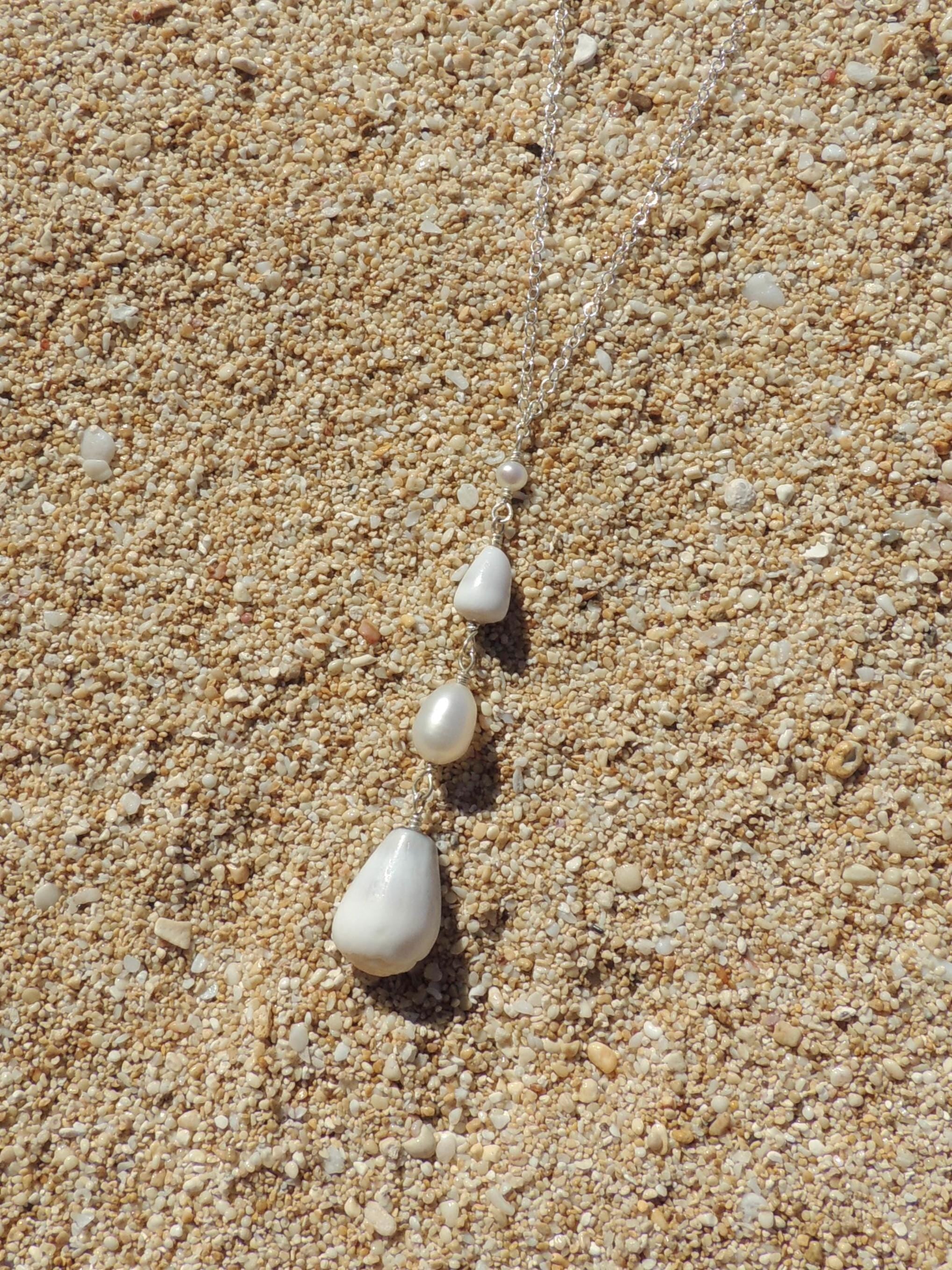 Cone Shell Lariat Necklace