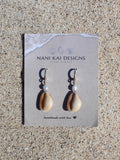Honey Cowrie Shell Huggies