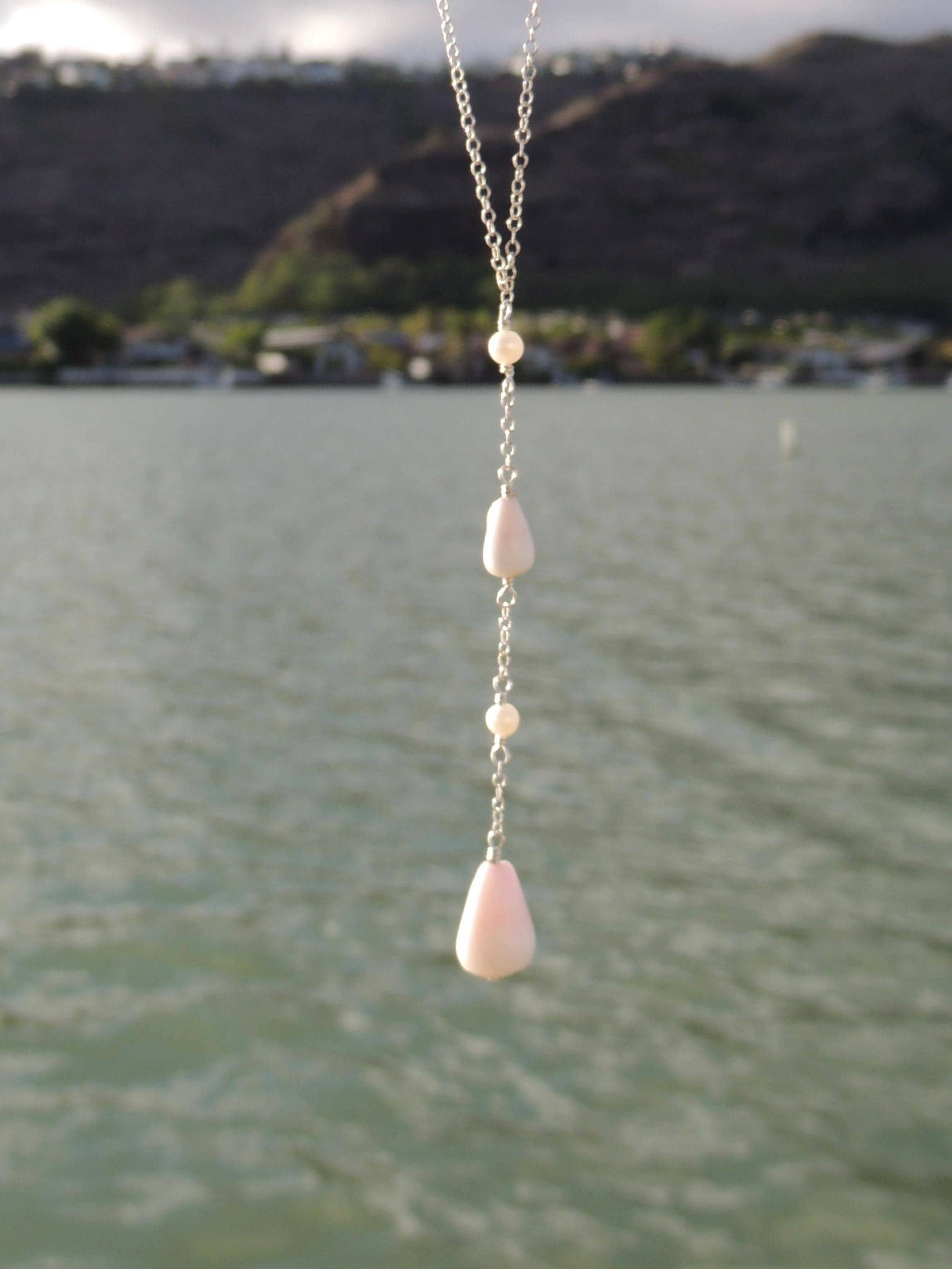 Cone Shell Lariat Necklace