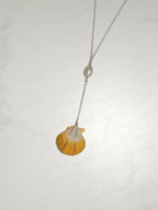 Sunrise Shell Lariat Necklace