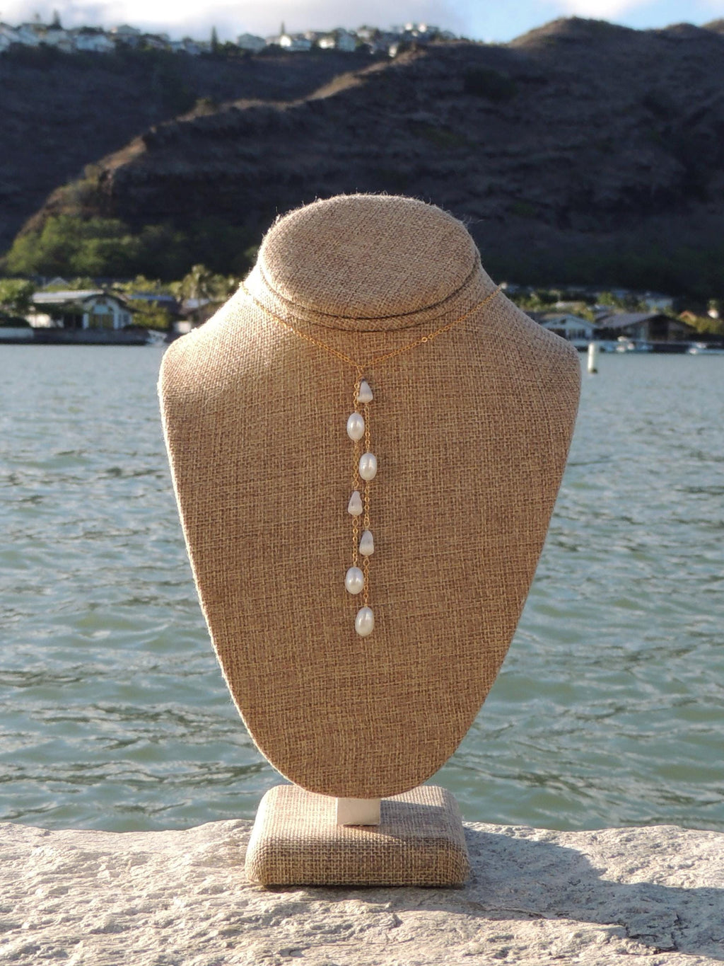 Cone Shell Lariat Necklace