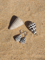 Hebrew Cone Shell Huggies