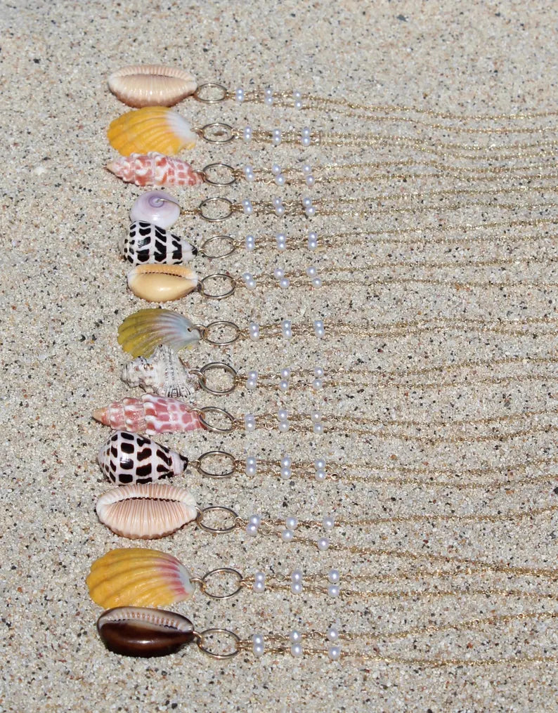 Brown Cowrie Shell Necklace