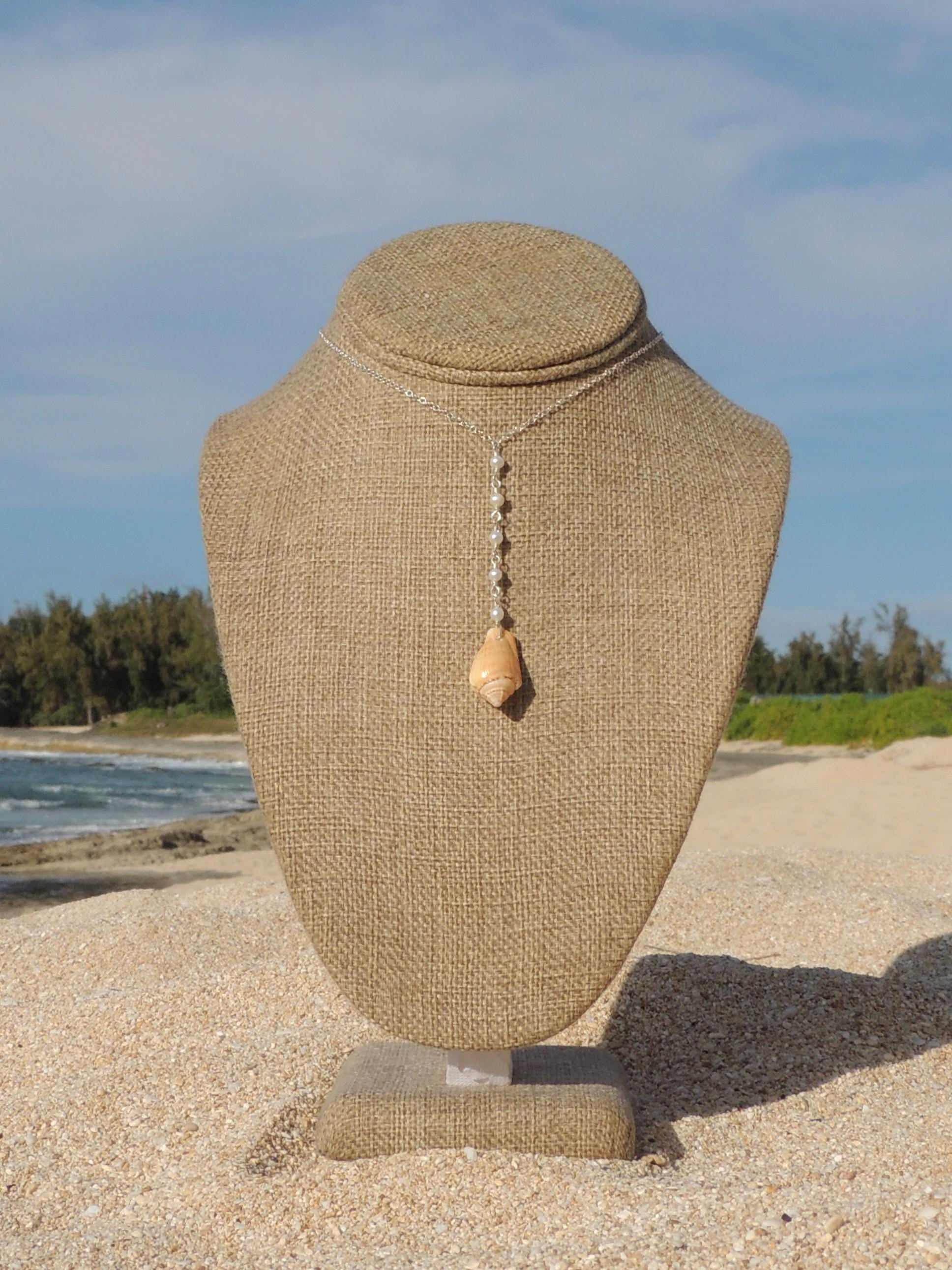 Stromb Shell Lariat Necklace