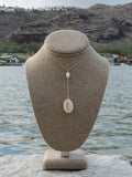 Granulated Cowrie Shell Lariat Necklace