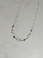 Cone Shell Choker / Blue Beads