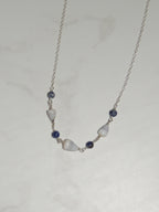 Cone Shell Choker / Blue Beads