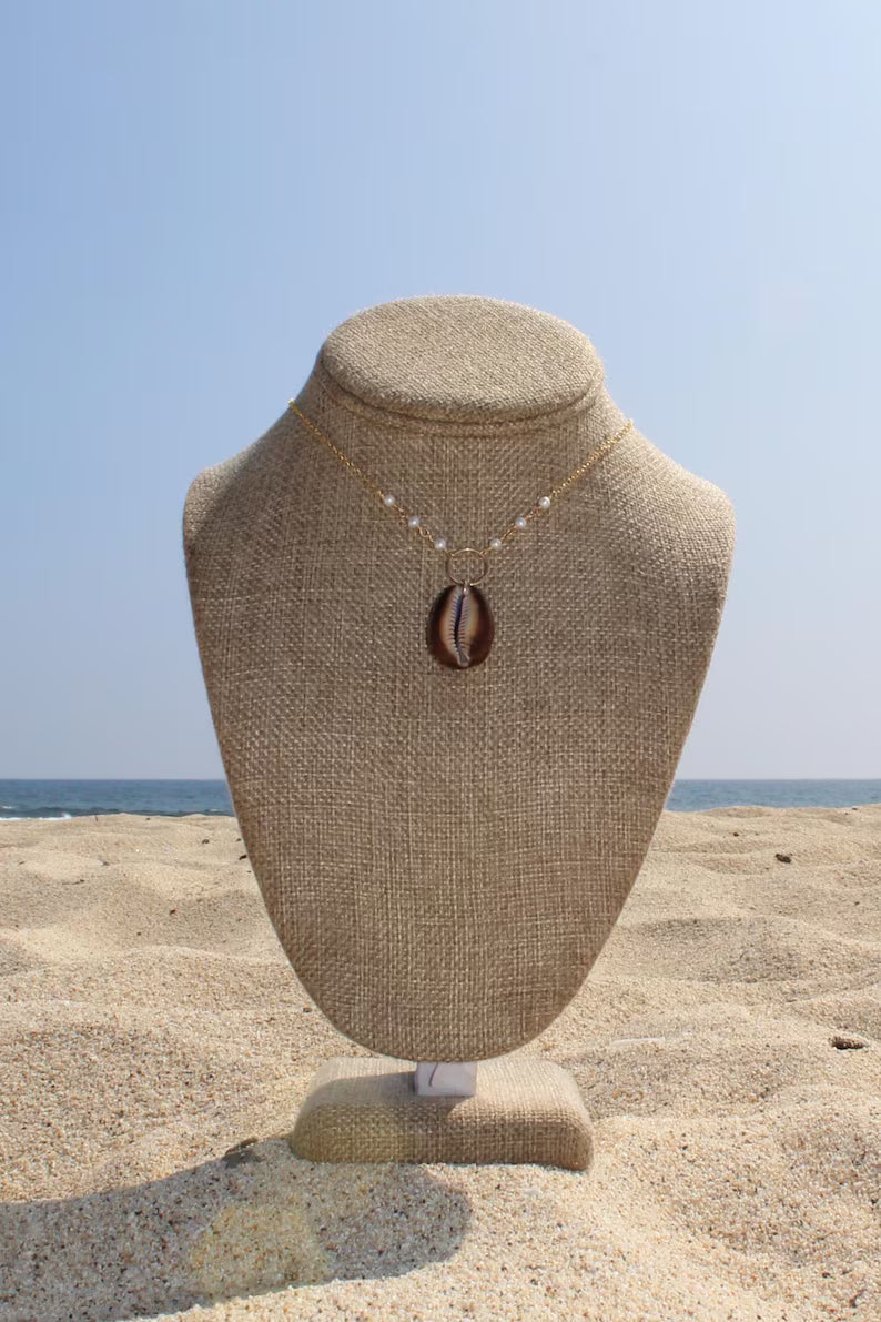 Brown Cowrie Shell Necklace