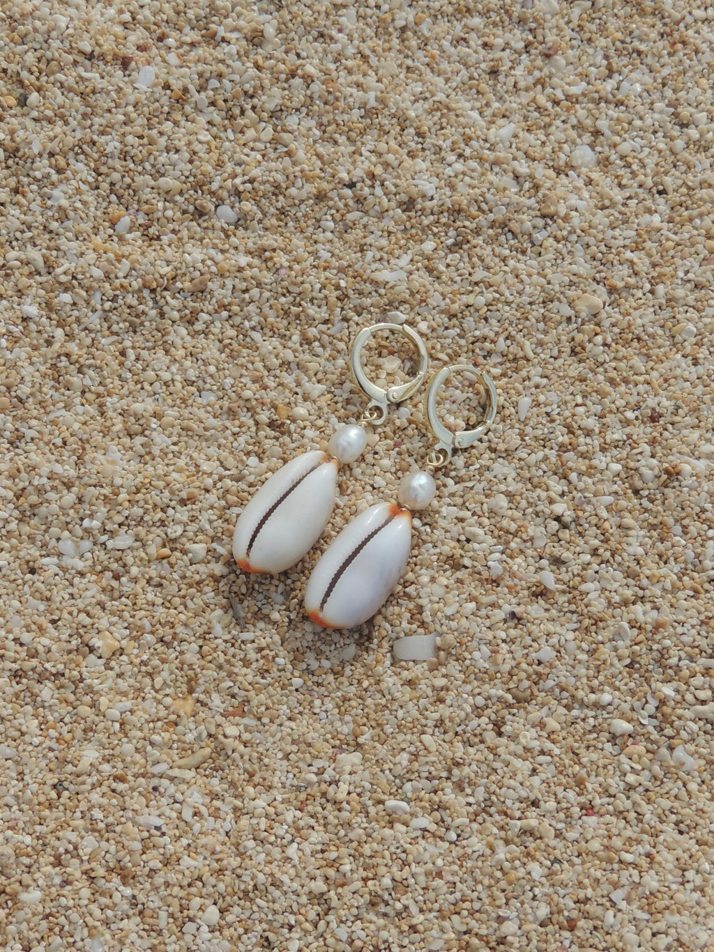 Isabella Cowrie Shell Huggies