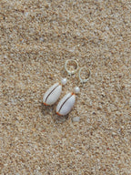 Isabella Cowrie Shell Huggies