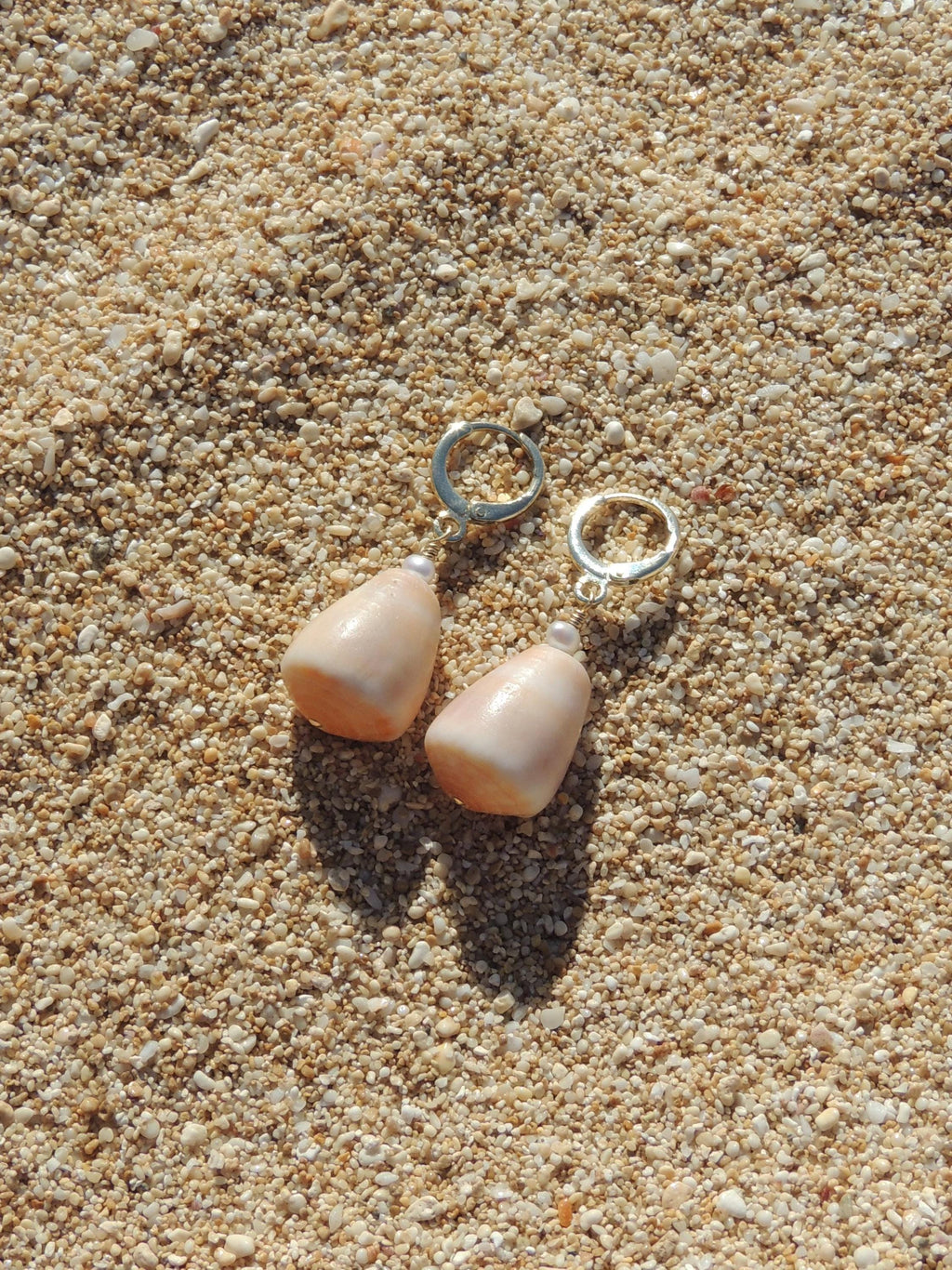 Pastel Cone Shell Huggies