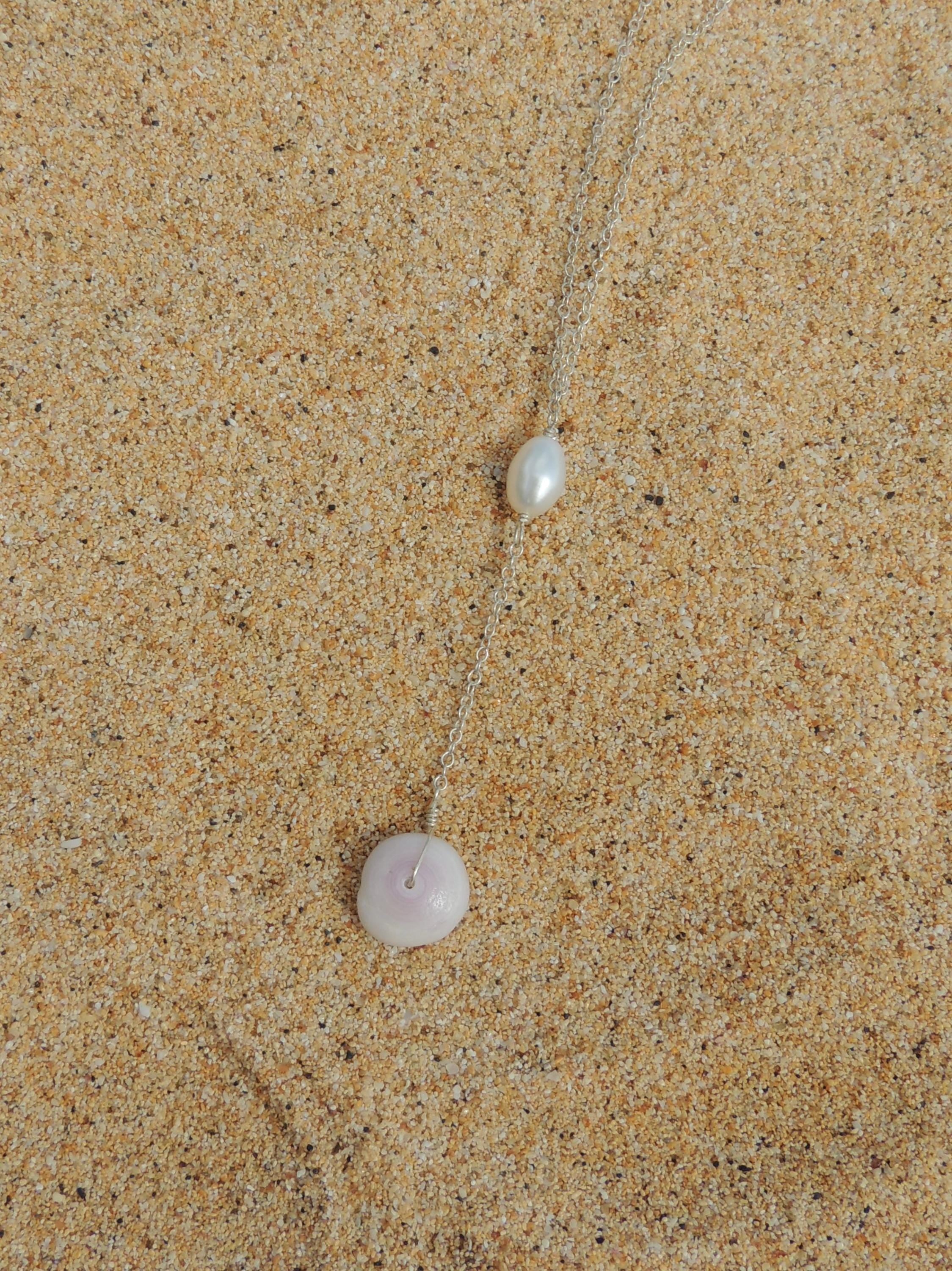 Puka Shell Lariat Necklace