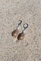 Honey Cowrie Shell Huggies
