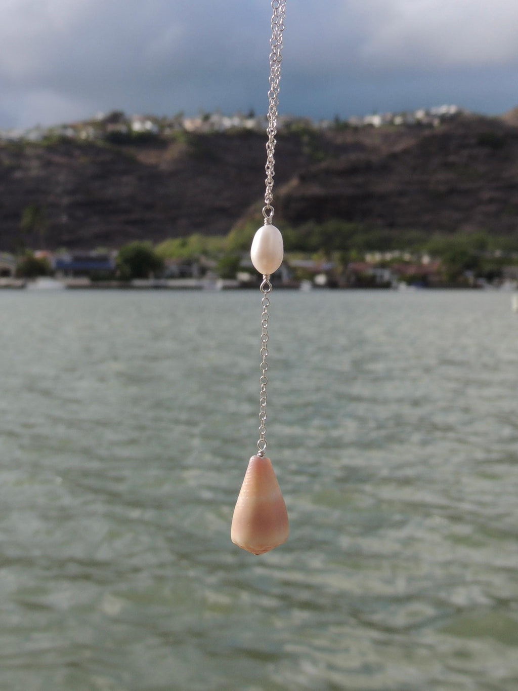 Cone Shell Lariat Necklace