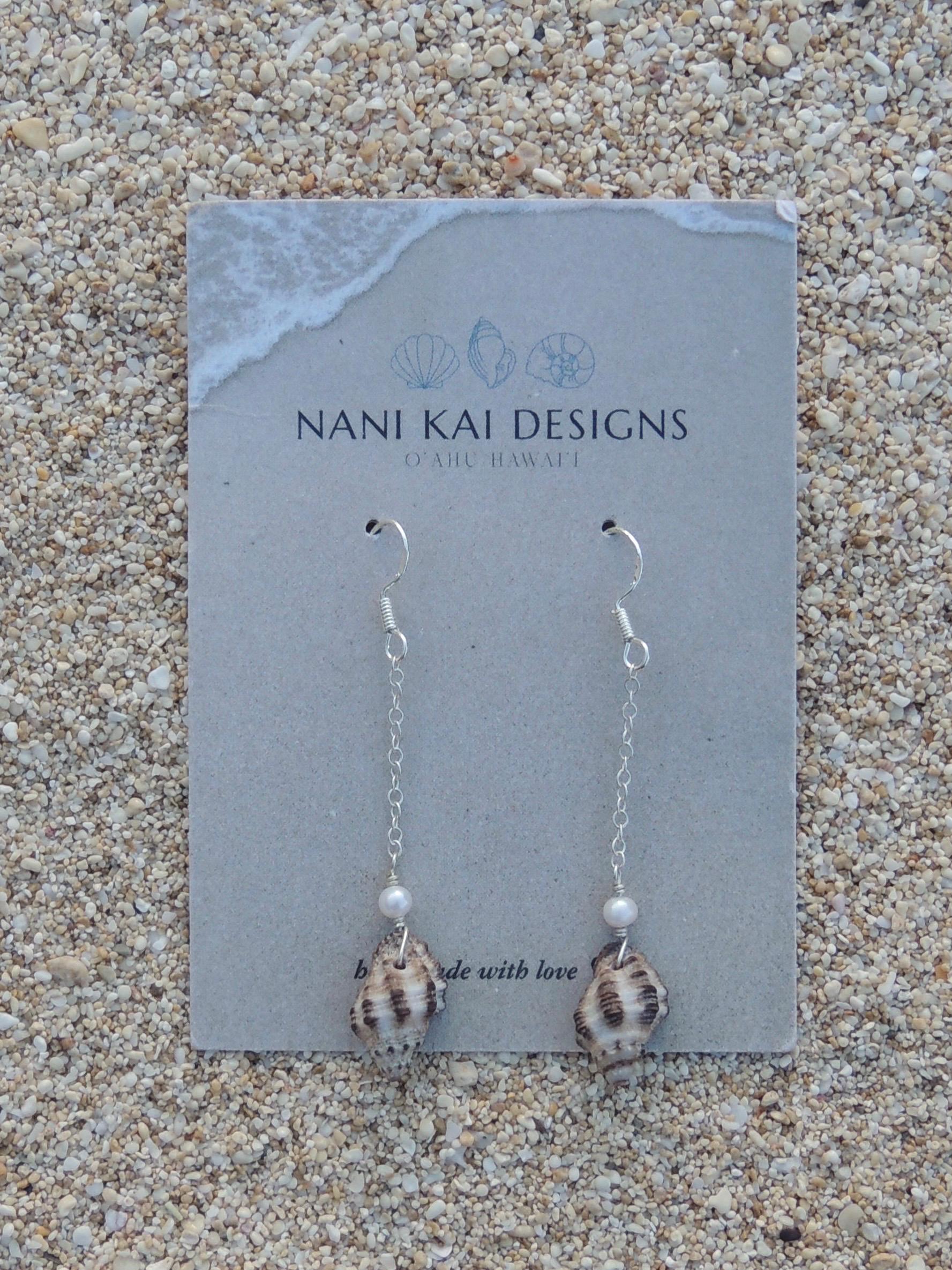 Triton Shell Chain Earrings