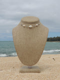 Cone Shell Choker / Black Pearls