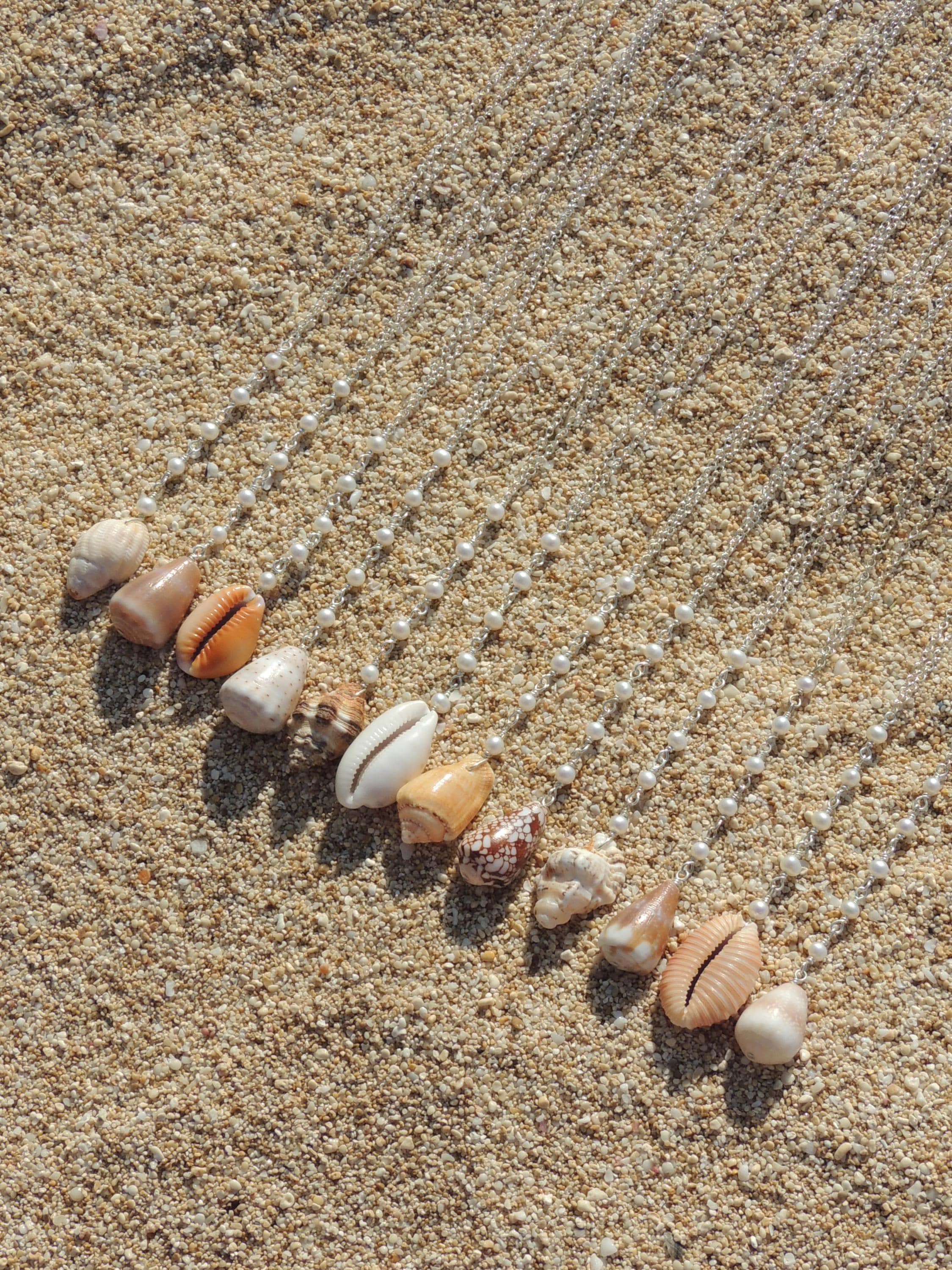 Cone Shell Lariat Necklace