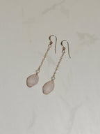 Pink Shell Chain Earrings