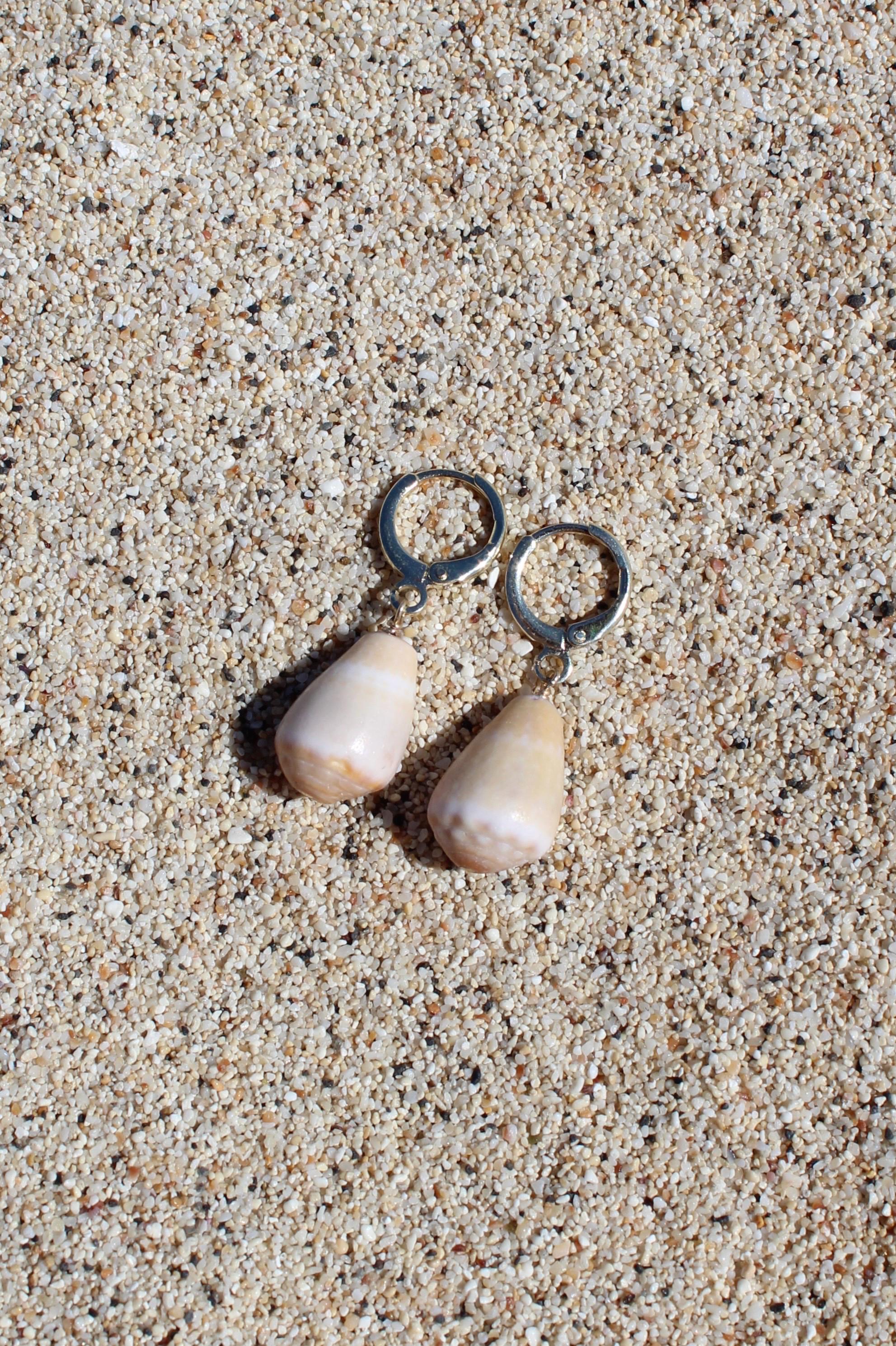 Pastel Cone Shell Huggies