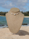 Cone Shell Choker / White Pearls