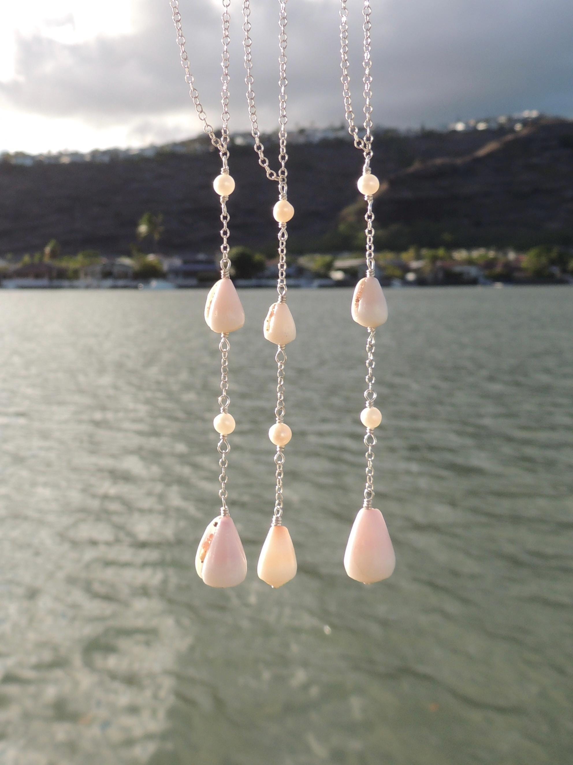 Cone Shell Lariat Necklace