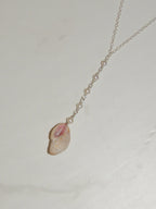 Pink Shell Lariat Necklace