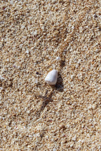 Cone Shell / Cross Charm Necklace