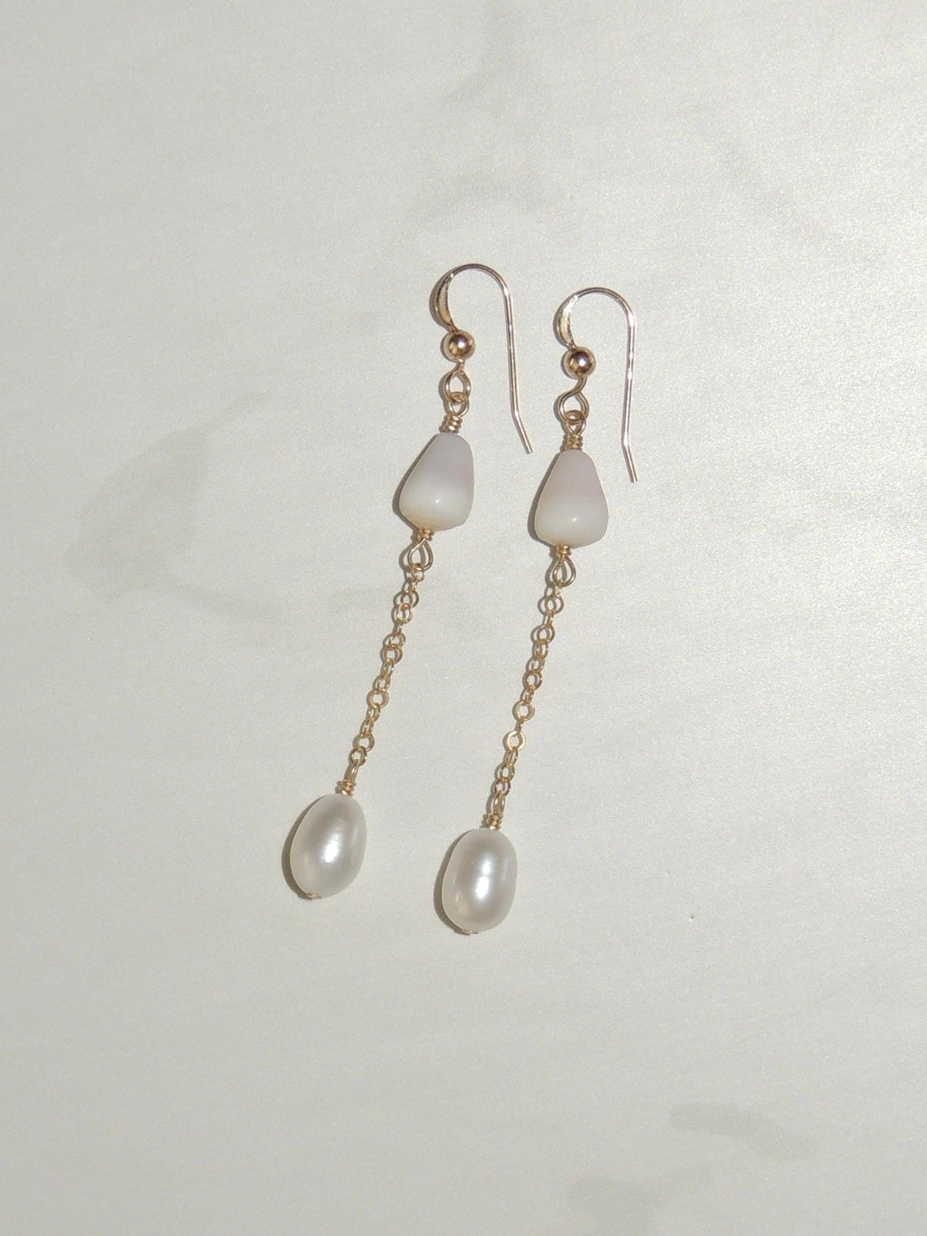 Cone Shell Chain Earrings