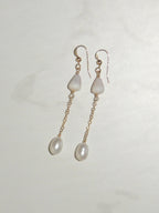 Cone Shell Chain Earrings