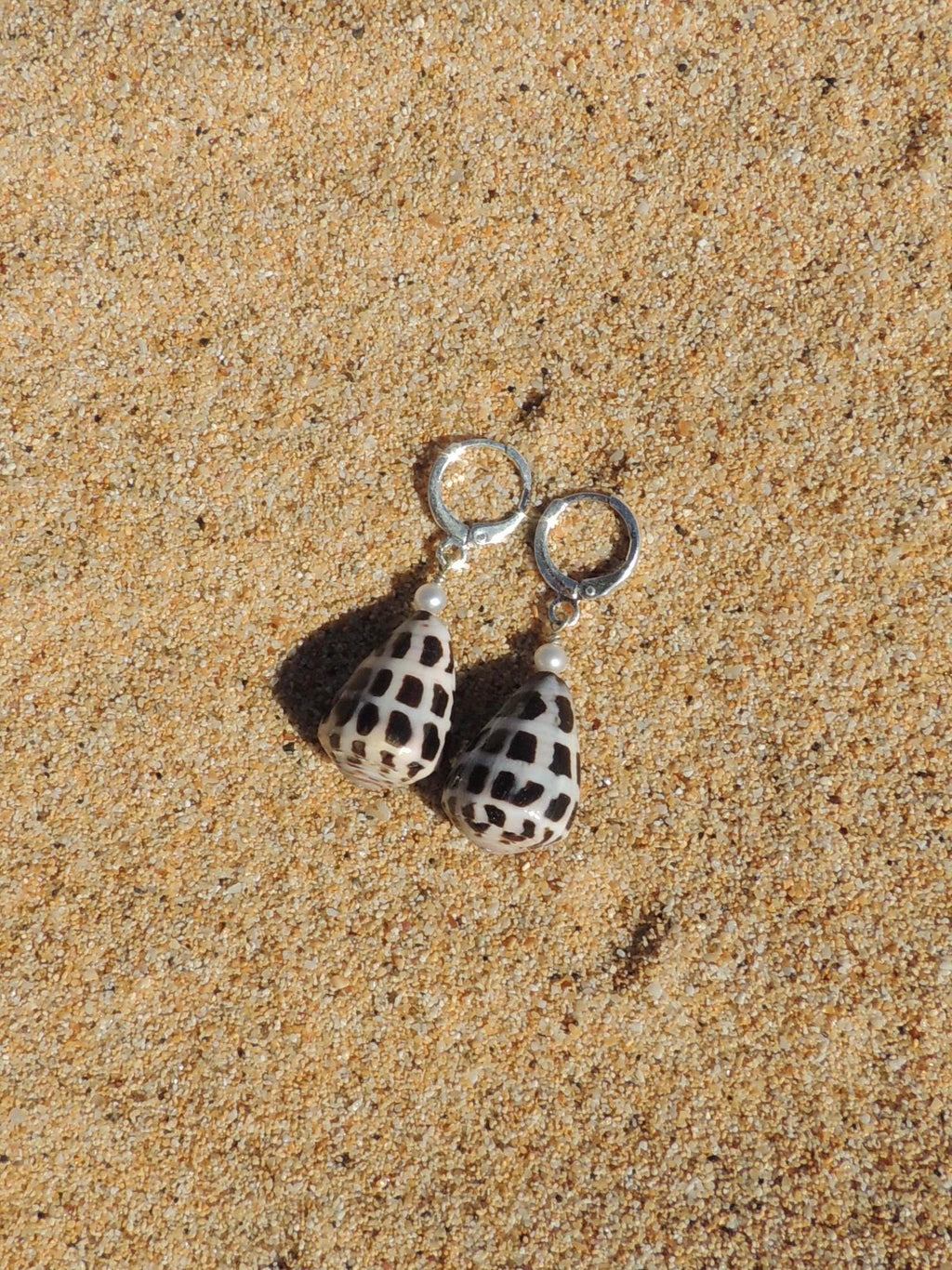 Hebrew Cone Shell Huggies