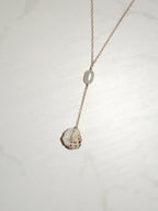 Drupe Shell Lariat Necklace