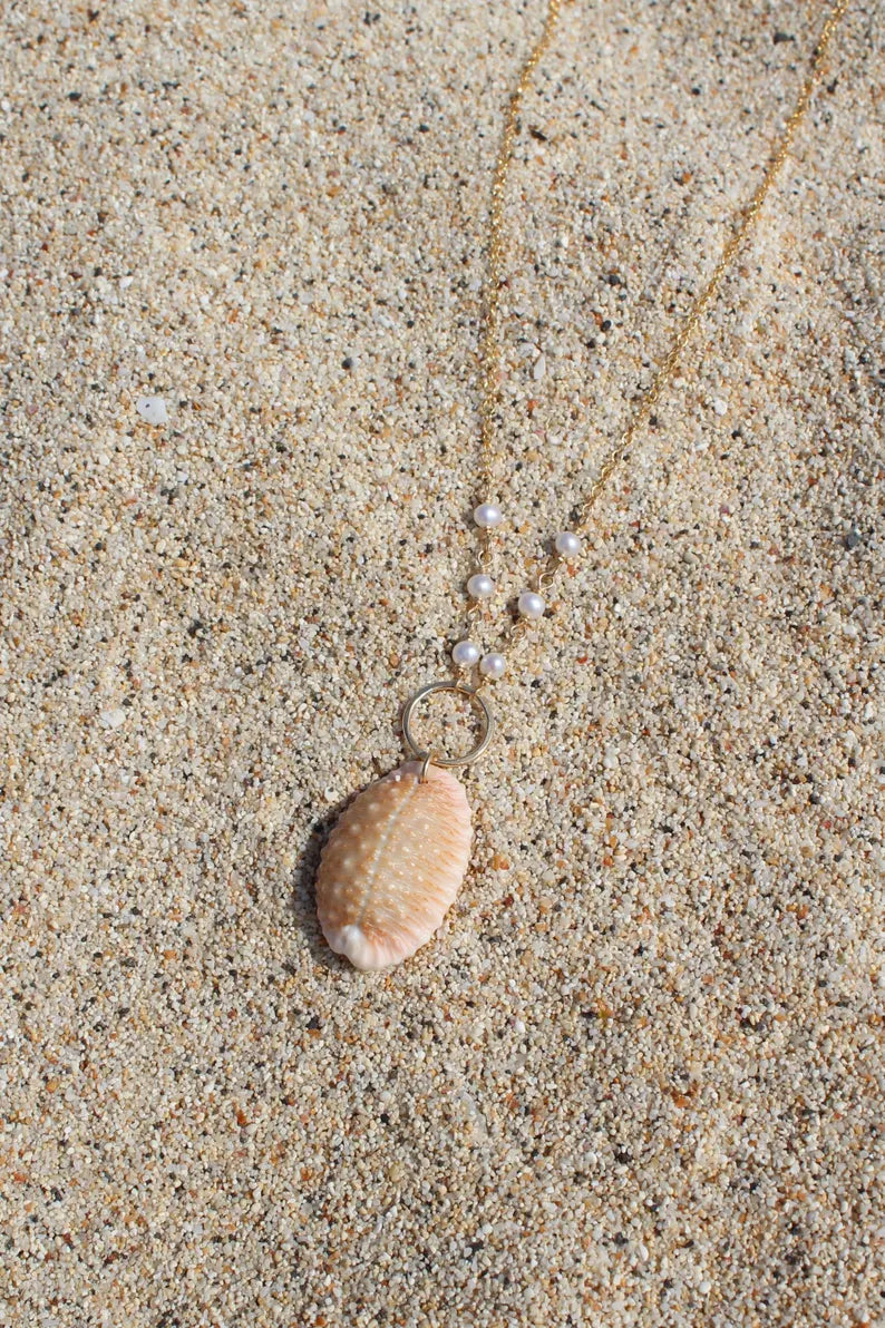 Granulated Cowrie Shell Necklace