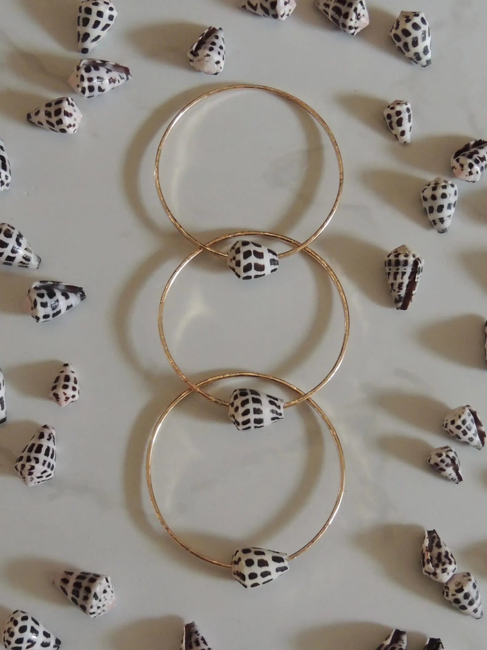 Hebrew Cone Shell Bangle