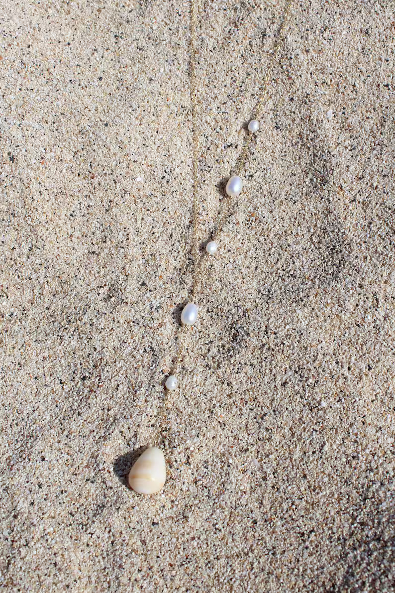 One-Sided Pearl Necklace
