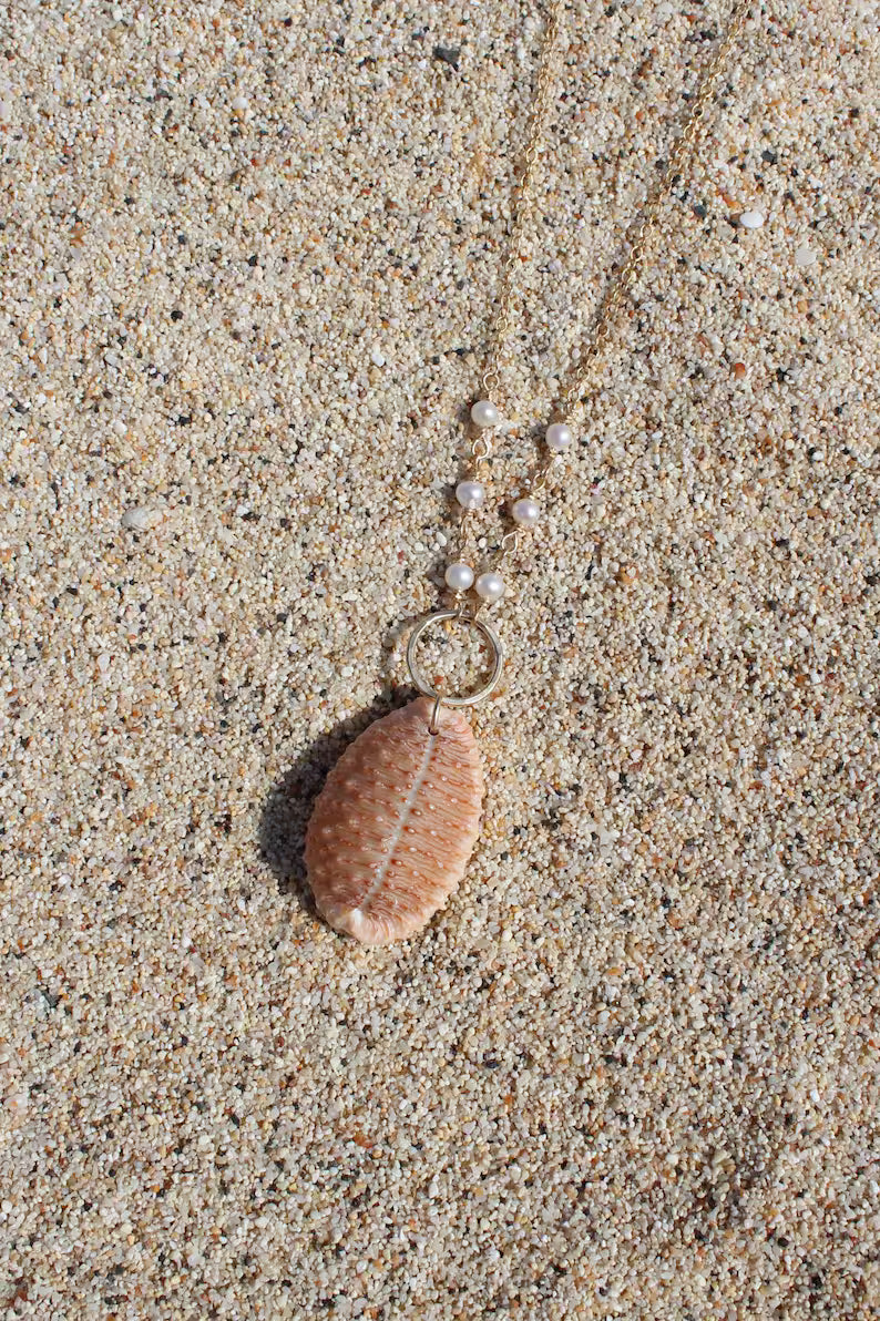 Granulated Cowrie Shell Necklace