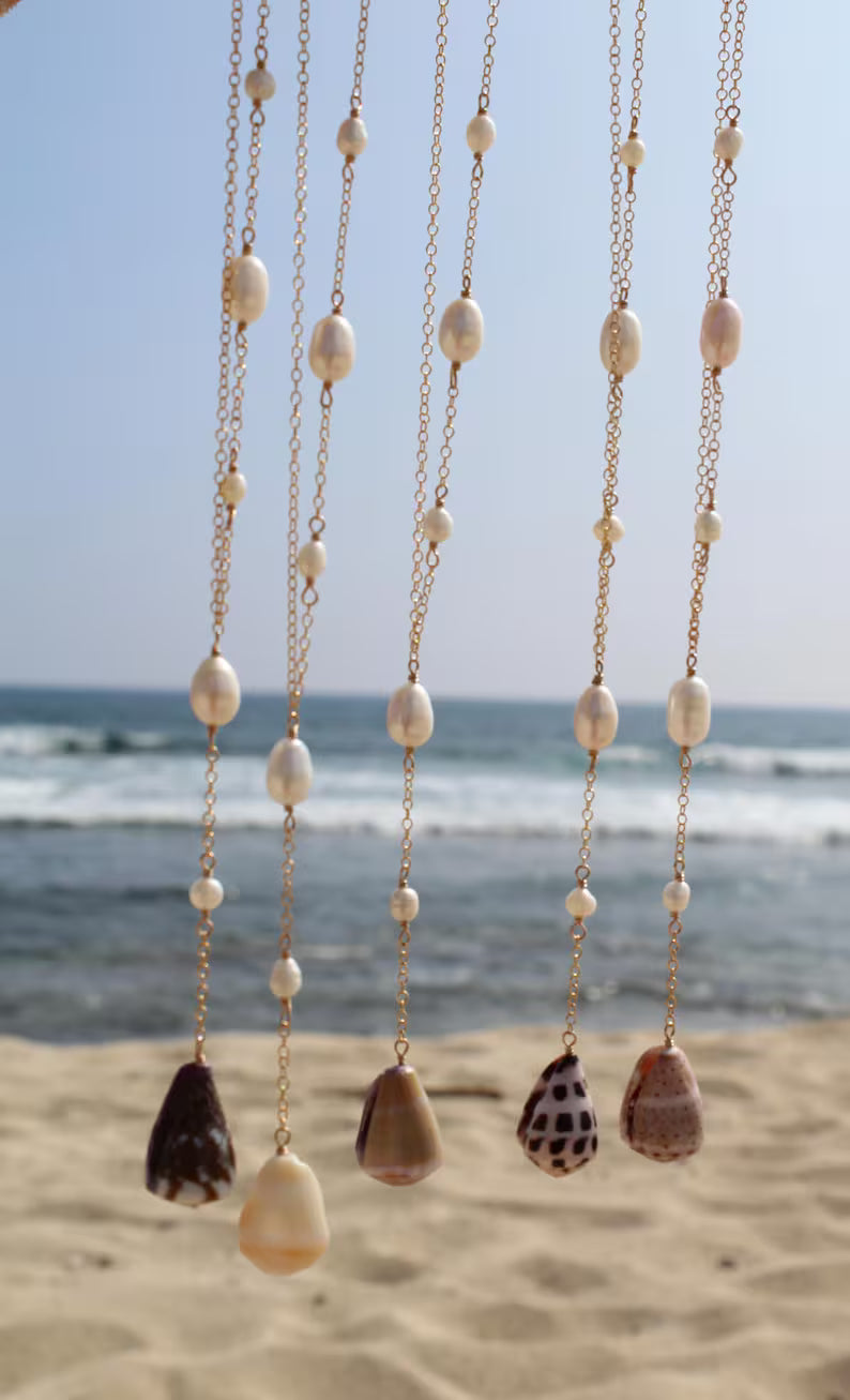 One-Sided Pearl Necklace