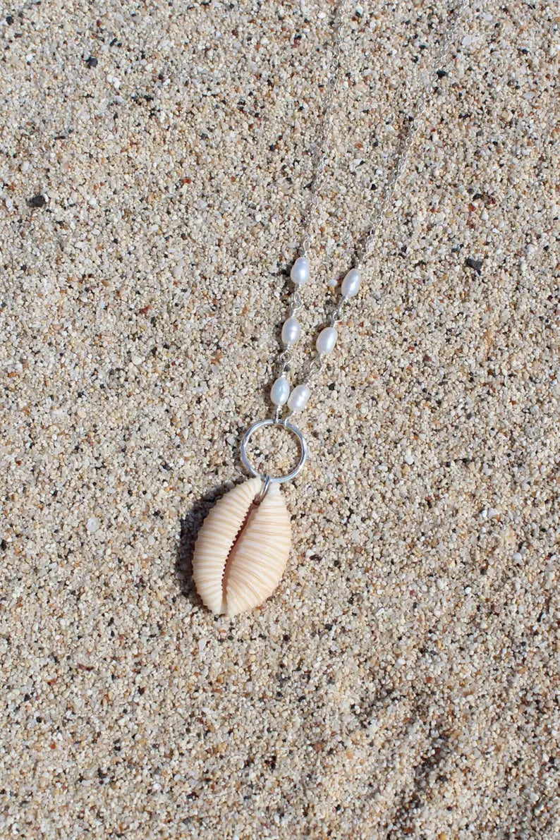 Granulated Cowrie Shell Necklace
