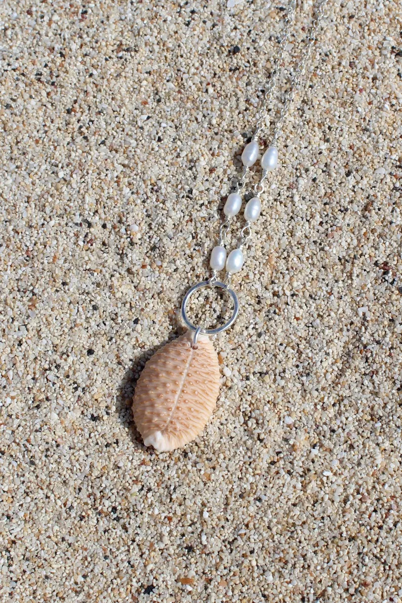 Granulated Cowrie Shell Necklace
